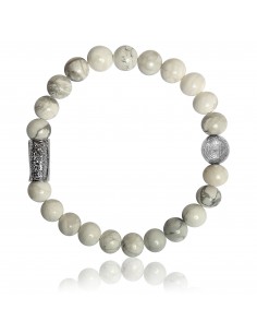 Bracelet  Howlite Blanche...