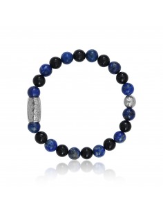 Bracelet Black Agate / Lapis Lazuli / Prosperity