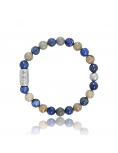 Bracelet Silver Leaf / Lapis Lazuli / Prosperity